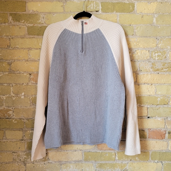 Polo Ralph Lauren Other - Vintage Polo Ralph Lauren Polo Jeans Co. U.S.A. Quarter Zip Sweater Size XXL